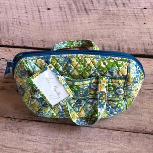 Blue Green Vera Bradley Travel Makeup Bag